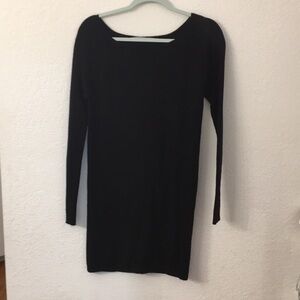 Athleta black dress size XS 100% merino wool